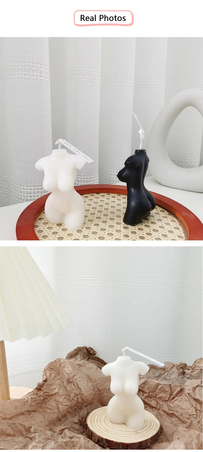 Female Body Scented Candle – Handmade Aromatherapy Decorative Sculpture for Home & Photography