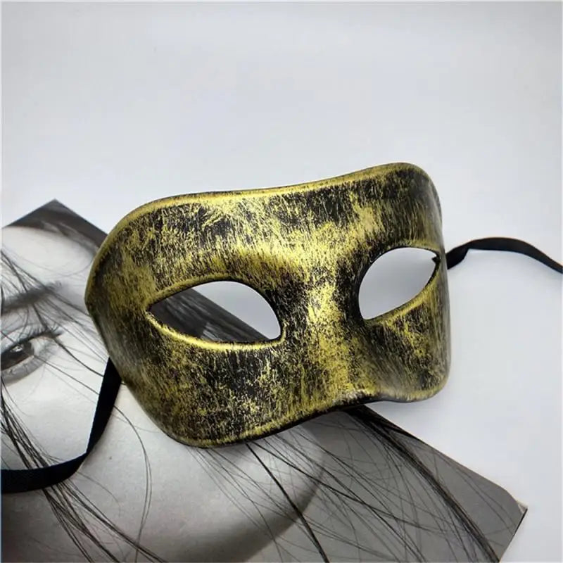 Masquerade Mask for Men and Women – Retro Pattern Solid Colour for Mardi Gras, Costume Parties, Weddings, and More