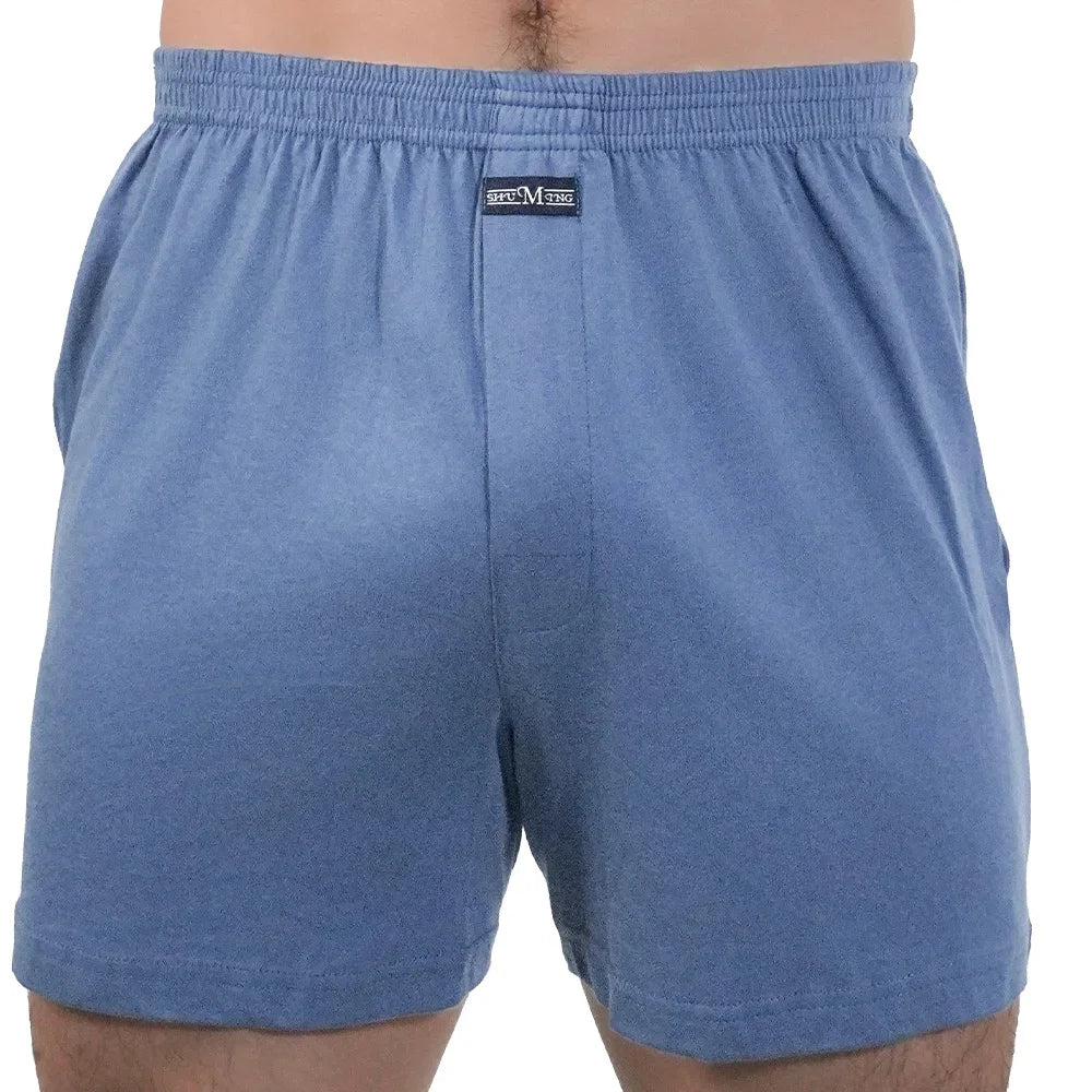 Men’s 100% Cotton Summer Pajama Shorts – Breathable, Casual Elastic Waist Home Shorts