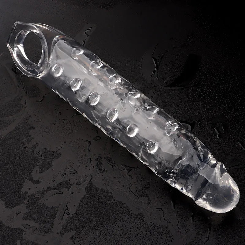 MaxExtend Cock Sleeve – Reusable Penis Extender with Ring Support for Delayed Ejaculation & Bigger Thrills