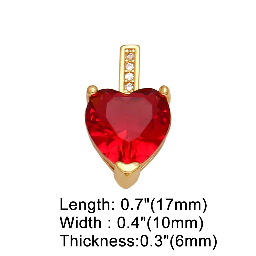 Trendy Crystal Heart Pendant