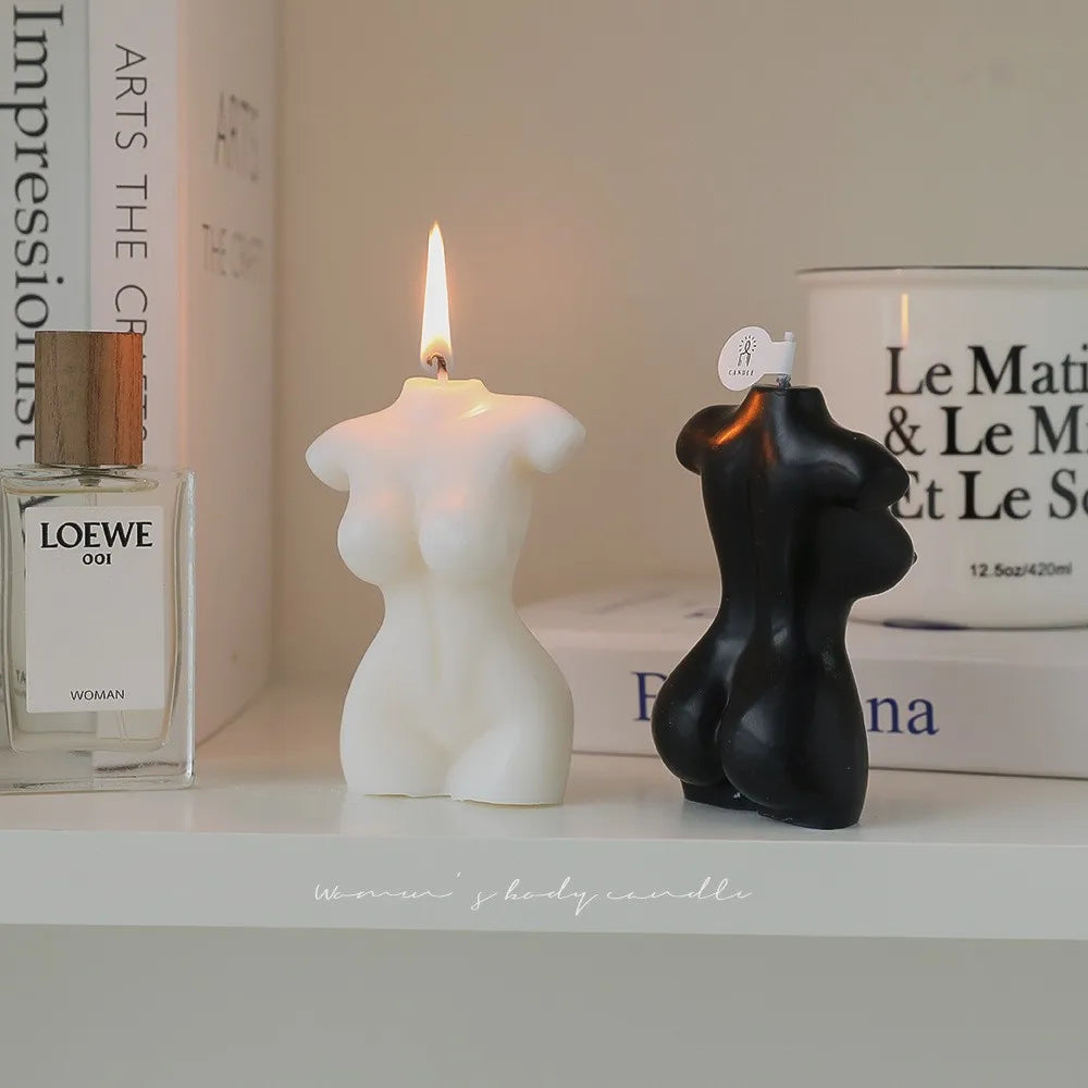 Busty Female Body Scented Candle – Artistic Decorative Candle for Home, Photography & Gifts