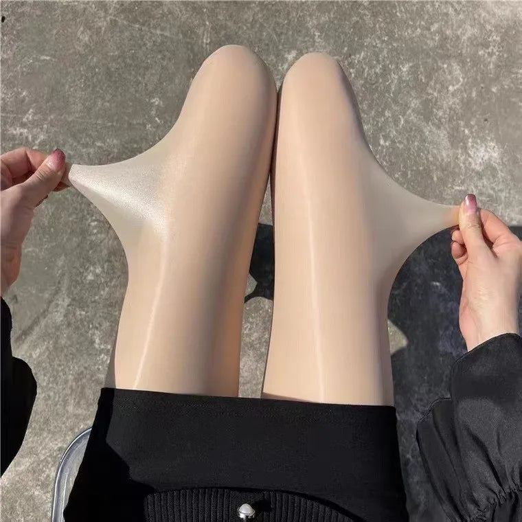 Durable Sheer Tights – Shiny, Sleek, and Strong