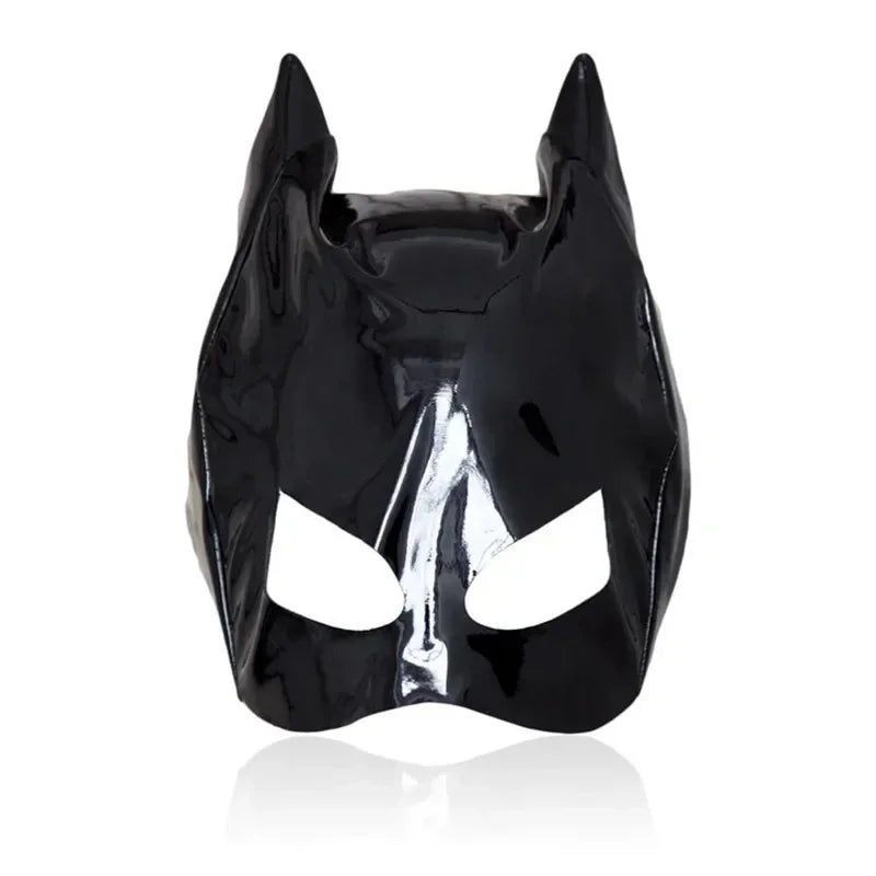 Tempting Cat Ear Leather Mask – Sexy Half-Face Headwear for Halloween Cosplay & Costume Parties