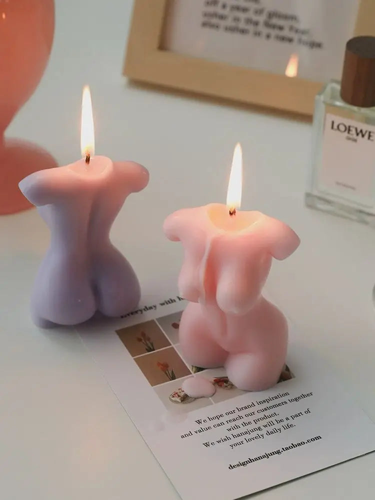 Busty Female Body Scented Candle – Artistic Decorative Candle for Home, Photography & Gifts