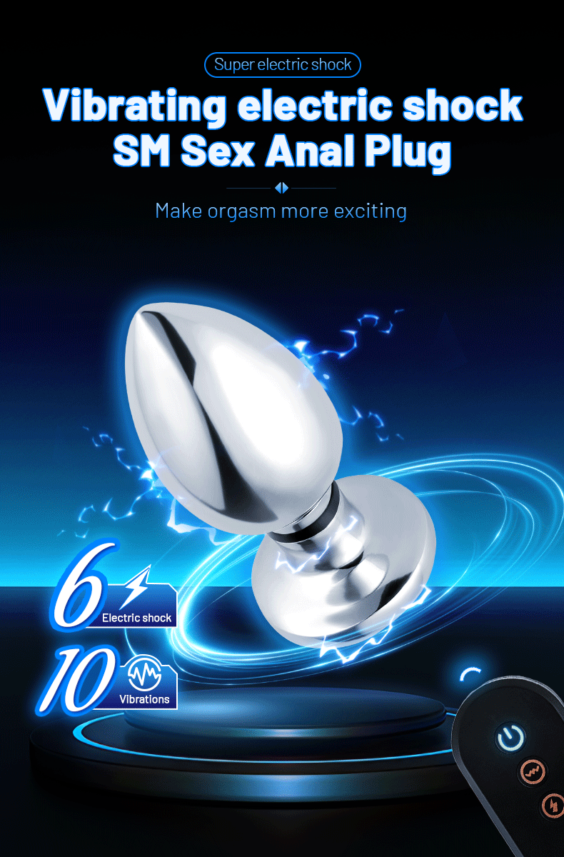 VoltPlug – Remote Electro-Stim Anal & Prostate Vibrator Unisex Pleasure Tool Adult Supplies Anal Masturbate Sex Toys