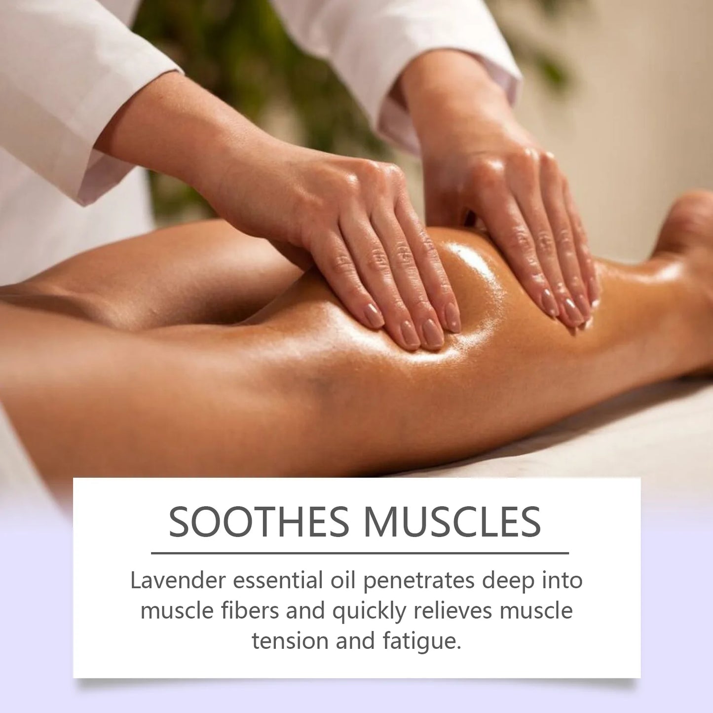 Lavender Relaxing Massage Oil – Moisturizing Body Oil for Stress Relief, Muscle Relaxation & Better Sleep | Aromatherapy Fragrance Oil