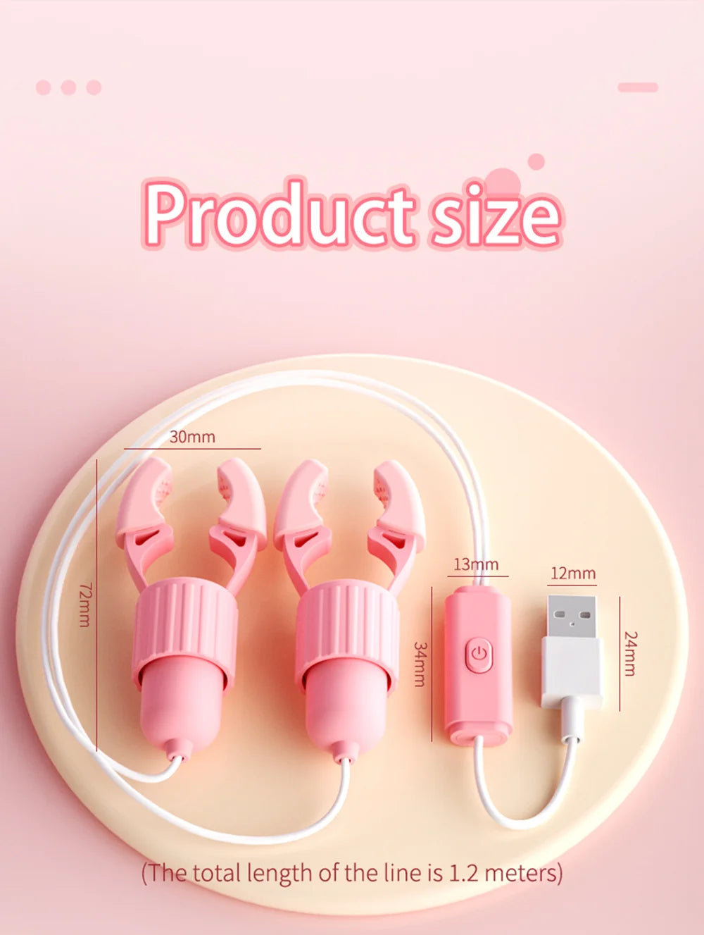 Sucking & Vibrating Nipple Clamp – Tongue Licking Massager for Breast, Clitoris & Labia Stimulation