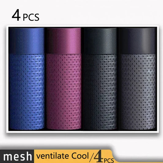 Slim Fit Comfort – Men’s Ice Silk Boxer Shorts 4 Pack