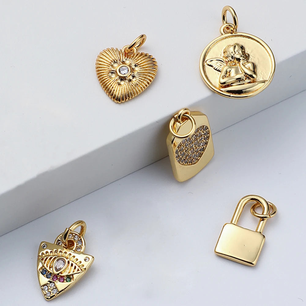 Heart Eye Star Charm Pendant