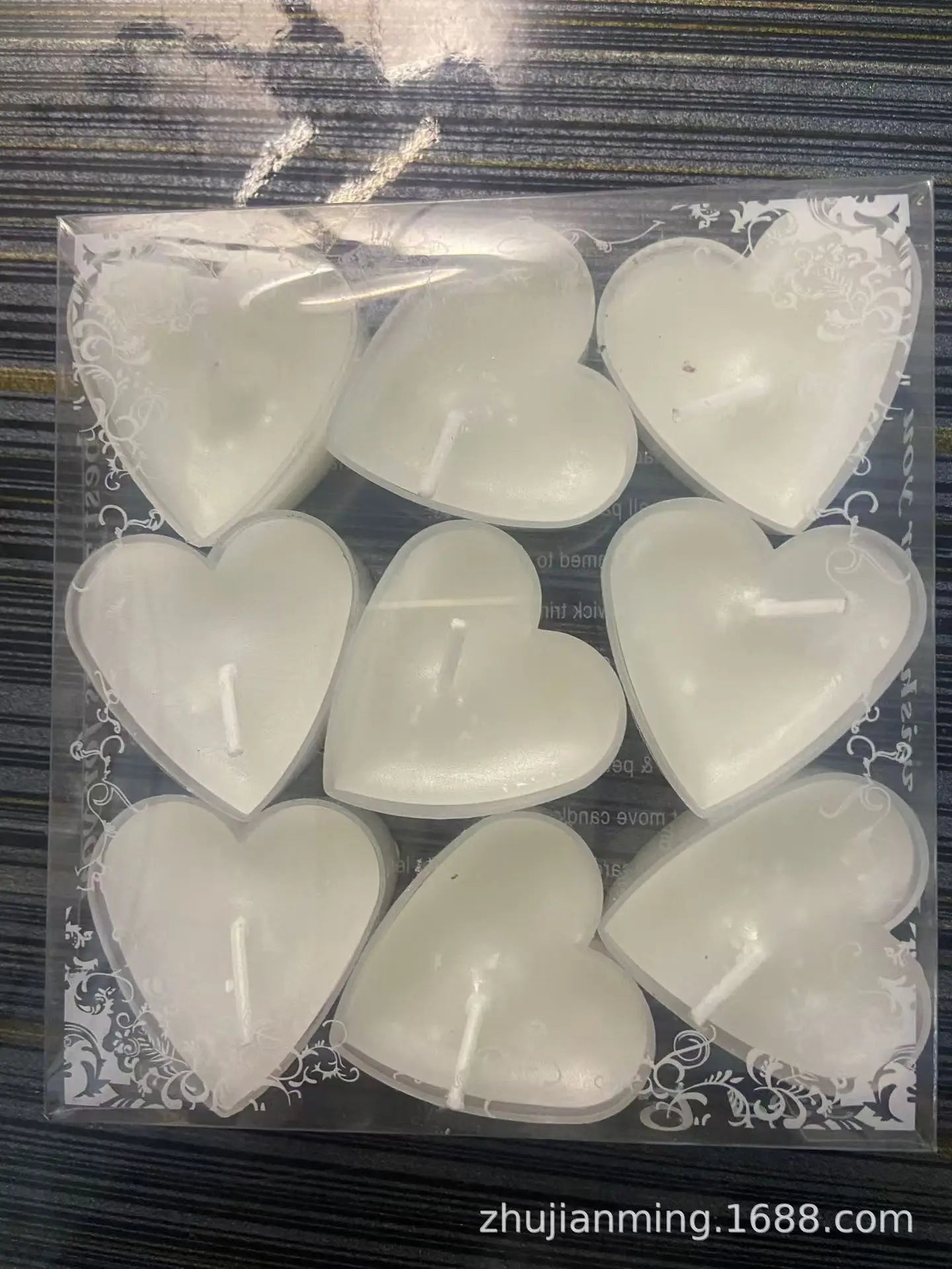 9Pcs Cute Heart Candles- Love in Flame – Heart-Shaped Smokeless Candle for Proposals & Special Moments