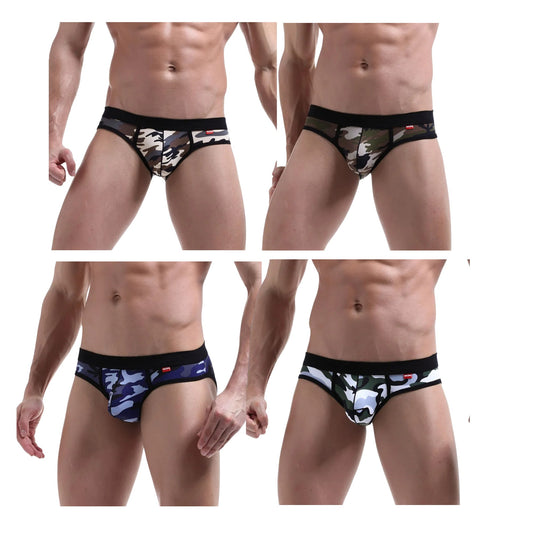 Breathable Men’s Underwear – Camouflage Briefs for Confidence